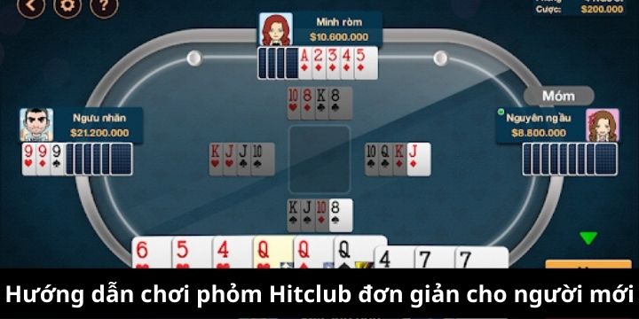 Quy tắc tính điểm phỏm Hitclub chuẩn