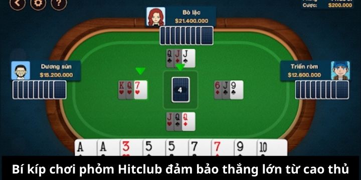 Quy tắc tính điểm phỏm Hitclub chuẩn
